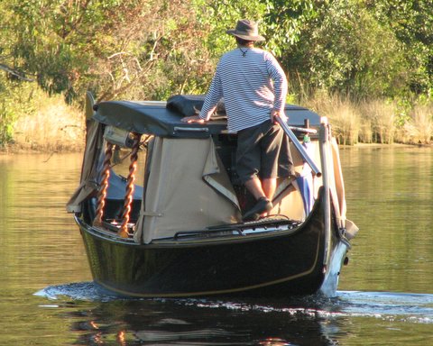 gondala Forget Venice, take a gondala trip down the Noosa Canals