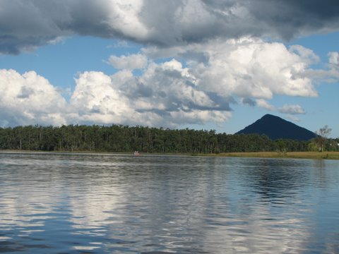 View Across Lake MacDonald During a Free Boat Tour