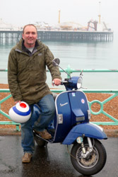 petermoore2 Peter Moore & Vespa, Brighton, UK
