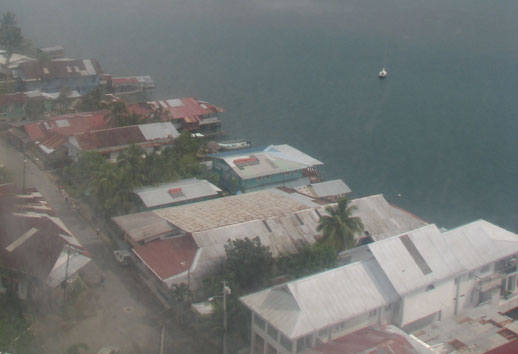 Bocas del Toro, arial view of Bocas Town in Panama