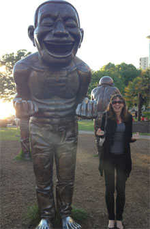 vancouver English Bay laughing man statues