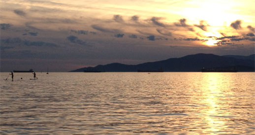 Vancouver sunset at English Bay