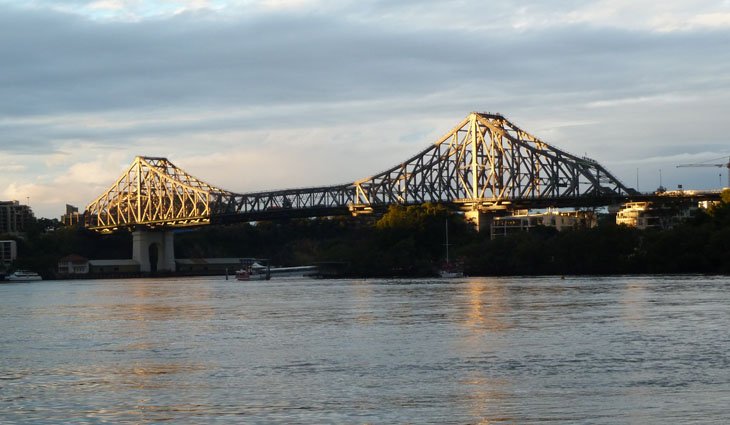 Story Bridge which adventurers can climb on a guided tour