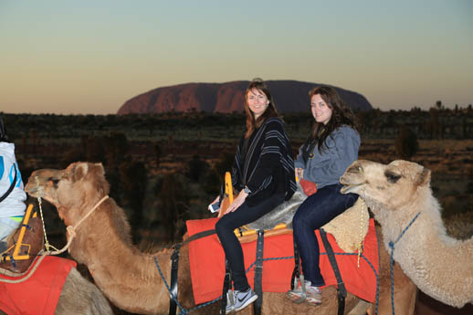 camel tour uluru Annabel candy on front