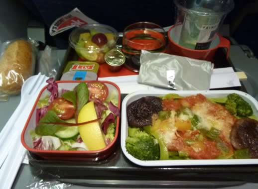 how to stop overeating when you travel airline meal