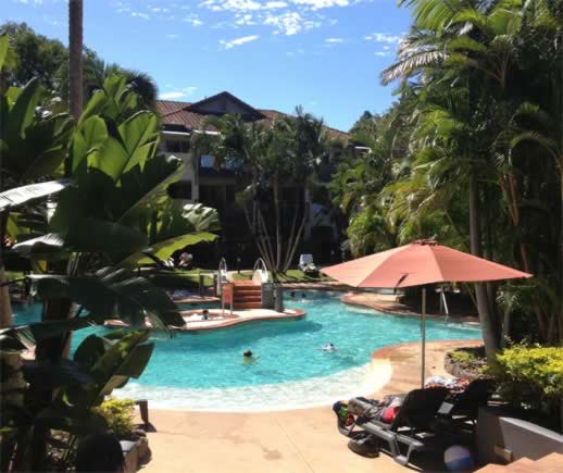 Poolside at the Mantra French Quarter Noosa