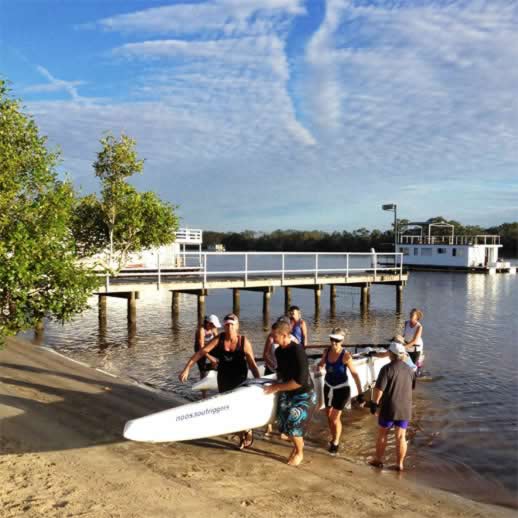 Noosa Outrigger Canoeing (and What Floats Your Boat?) team