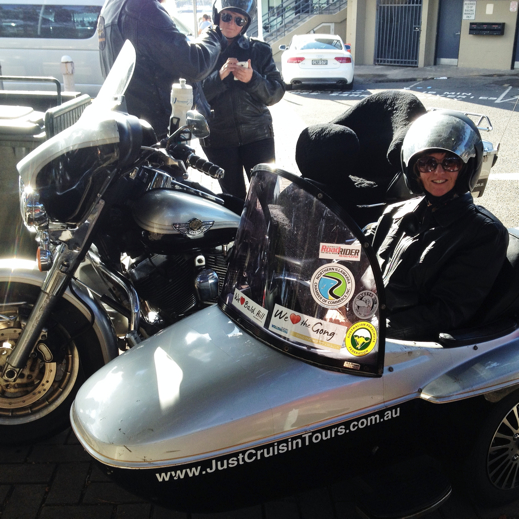 Wollongong travel tips - Just cruisin sidecar