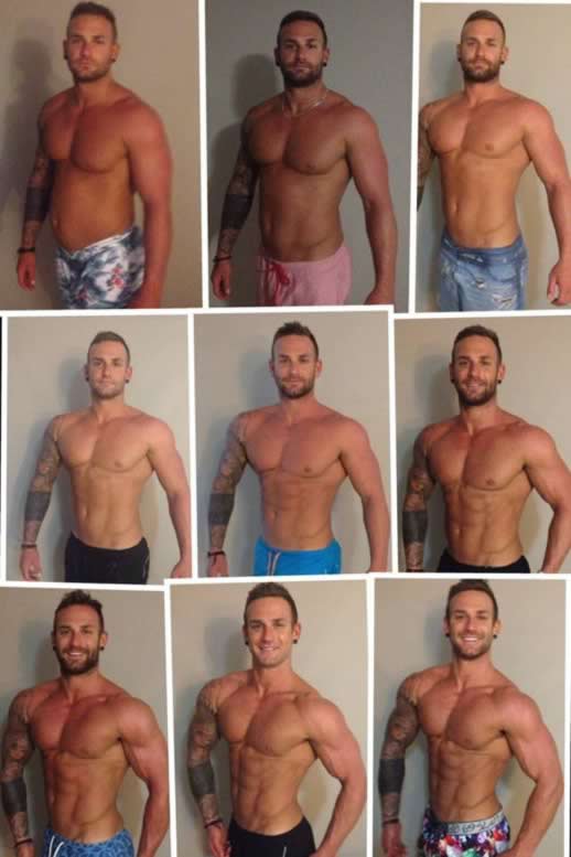 Tracking Joel's transformation over nine weeks in the run up to the body building competition