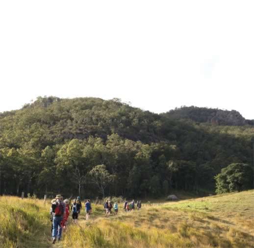 rock climbing in Queensland near Mount Barney 