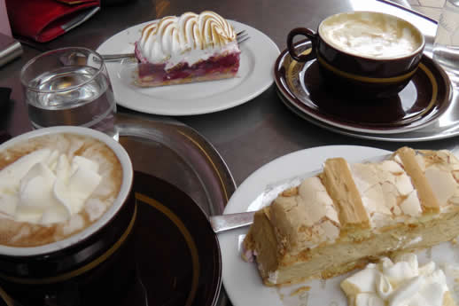 Cafe culture and cake in Vienna