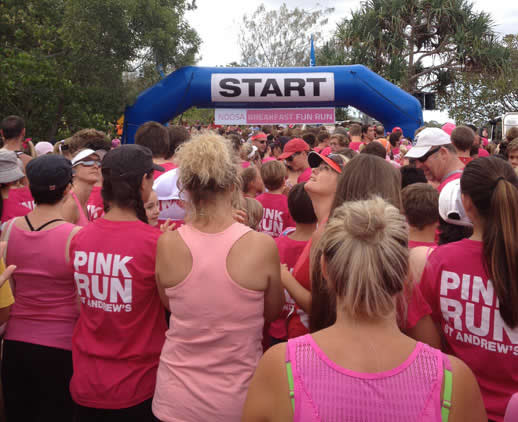 noosa triathlon fun run start