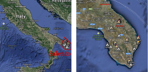 Salento map