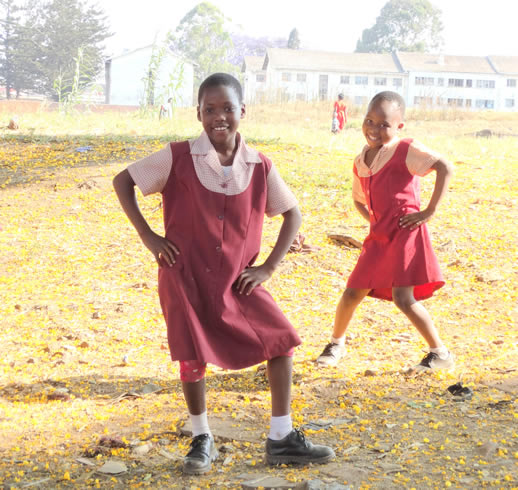 zimbabwe faces school kids