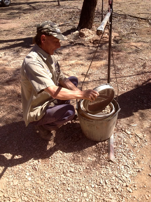 rubyvale michael fossicking water