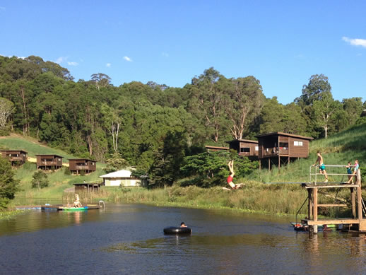 farmstay tweed valley dam jump