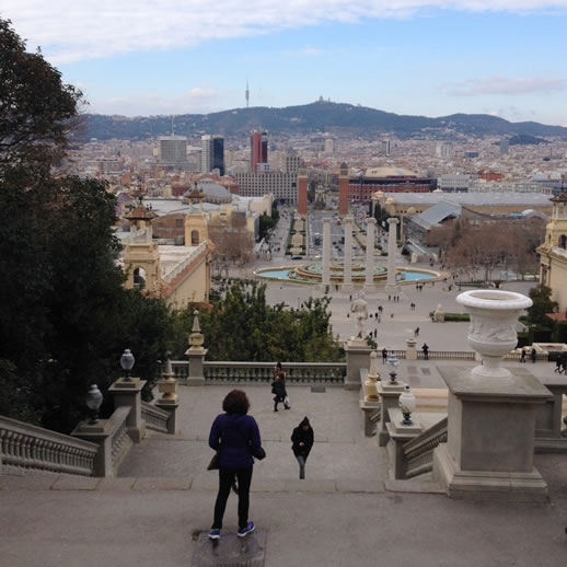 barcelona scenery view