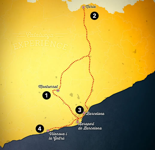 catalunya experience map