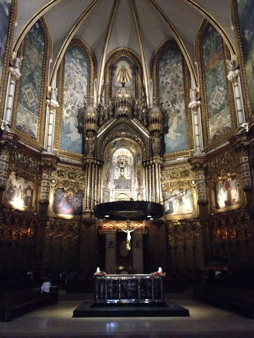 monserrat monastery inside