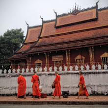 luang-prabang-monks220 Unesco listed Luang Prabang